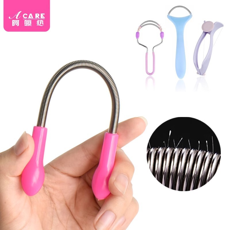 Free Shipping/Hair Remover/Facial A1V - Manual Spring Hair Remover for Face, Sweat-Absorbing Tool