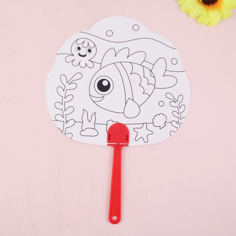 Abanico de Pintura Creativa DIY, Regalos para el Día del Niño, Actividades Escolares, Recompensas para Estudiantes, Premios, Regalos de Cumpleaños