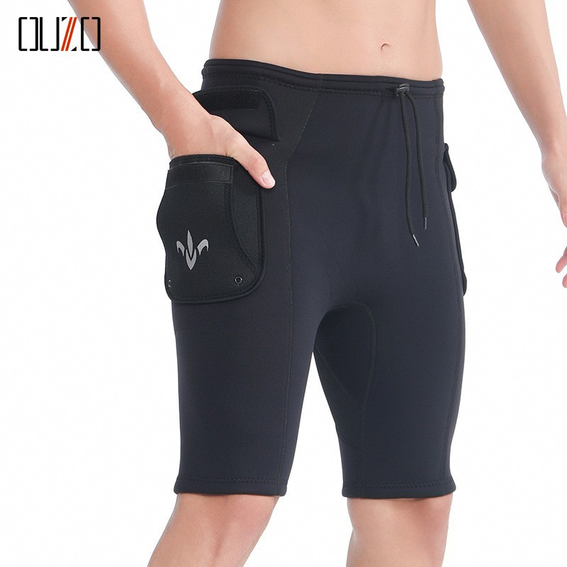 OUZO trajes de buceo de 3mm chaleco de buceo para hombres CR superelástico con camisa cálida para mujeres surf de vela pantalones cortos