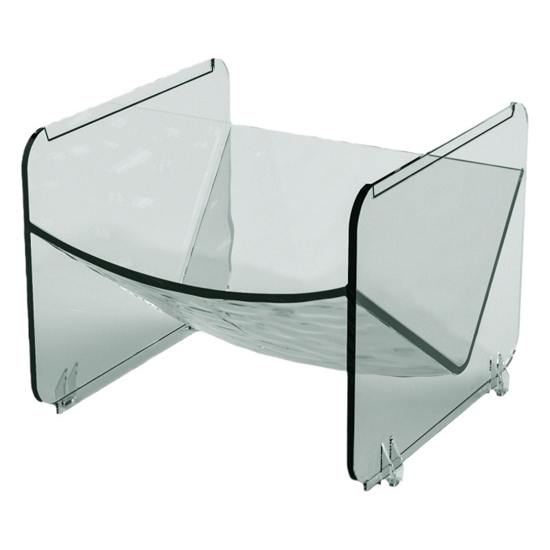 Desktop plastic storage rack transparent tea bag storage box student dormitory simple storage rack capsule coffee storage rack