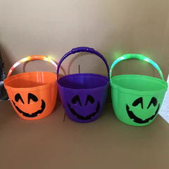 メーカー直販ハロウィーンハンドルフラッシュカボチャ缶キャンディー缶ハロウィーン道具