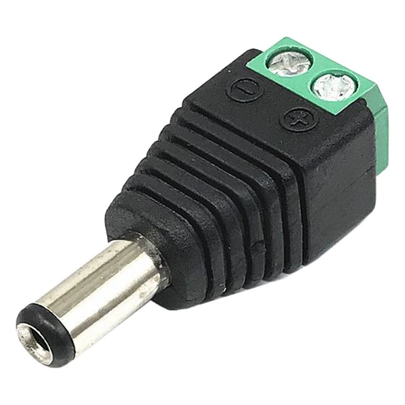 Штекер постоянного тока разъем питания постоянного тока 2,1 мм разъем адаптера головки постоянного тока без сварки 12 В светодиод мониторинга штекера питания