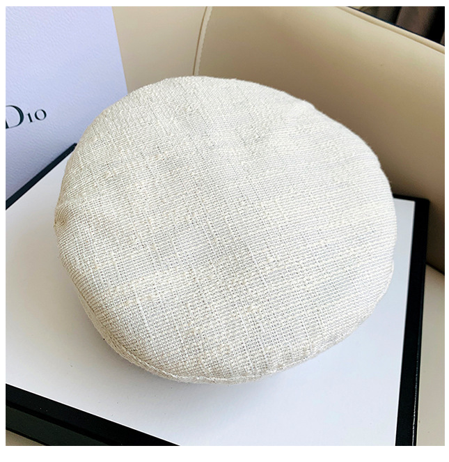 Women's Elegant Basic Retro Solid Color Curved Eaves Beret Hat display picture 5