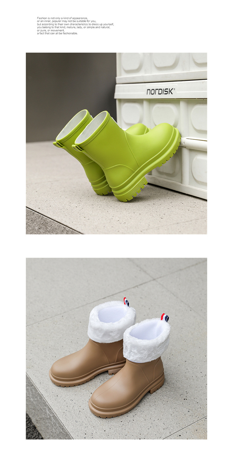 FDesigner boots Martens boots martin women sneakers black white leather short booties winter snow outdoor warm shoes_voghion.com