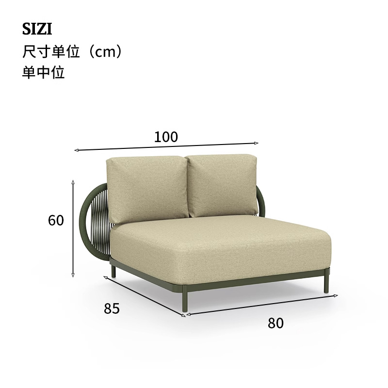 Combinación de sofá al aire libre patio al aire libre villa al aire libre sala de estar hotel famoso hotel club de ocio terraza sofá de caña