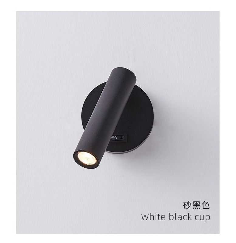 ホテルの寝室のベッドの上の壁の明かりはスイッチの350度の回転の明装の雰囲気のスポットライトのledの目を保護して壁の明かりを読みます。|undefined