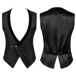 Cross-Border Amazon Wish New Men's Medieval Clothing Retro Gothic Short Dress Vest Halloween Costume
