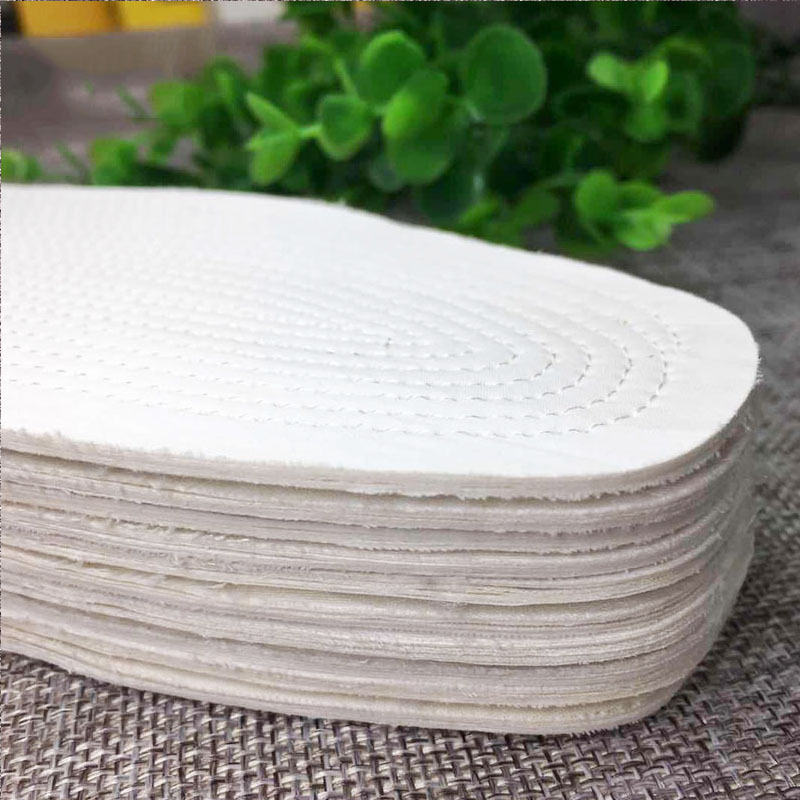 Las plantillas de algodón son plantillas de tela cómodas de mil capas, transpirables, absorbentes del sudor, de suela suave, sin bordes y cortables, plantillas para todas las estaciones para hombres y mujeres.
