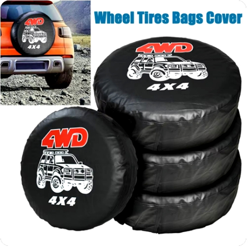 Tire Cover Car Cover 14-17 Inch Protective Cover Tire Cover Dust Cover Suitable for Cars, Electric Cars, Rovers, Off-Road Vehicles