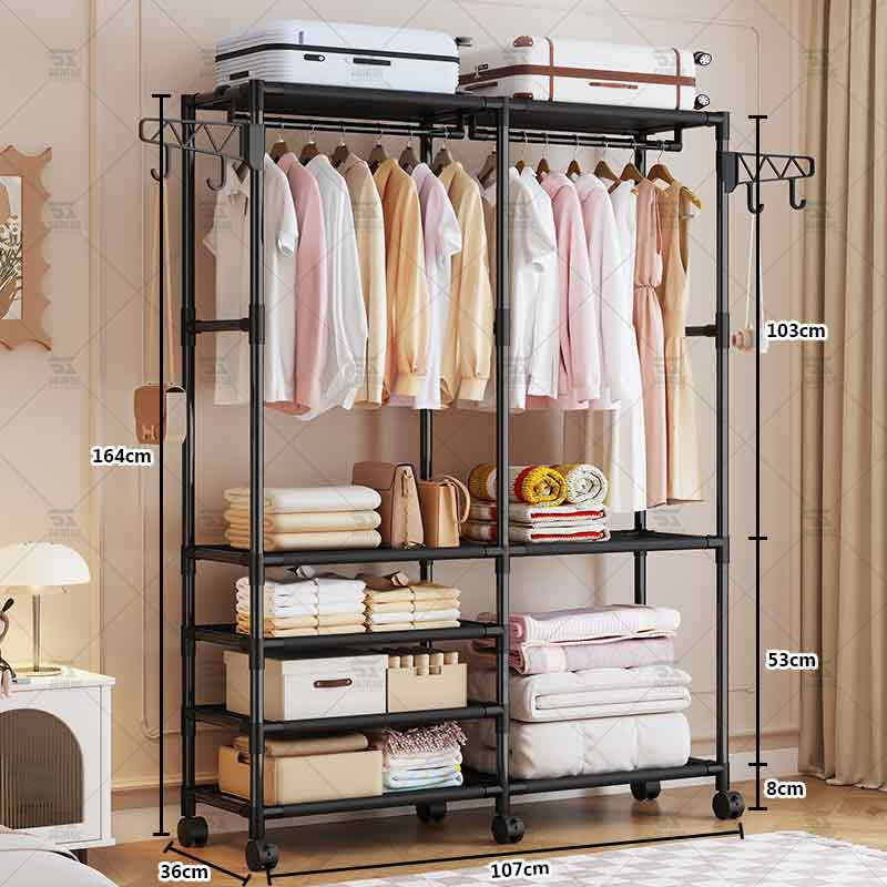 Percha de ropa multifuncional percha de ropa de doble fila percha de ropa percha