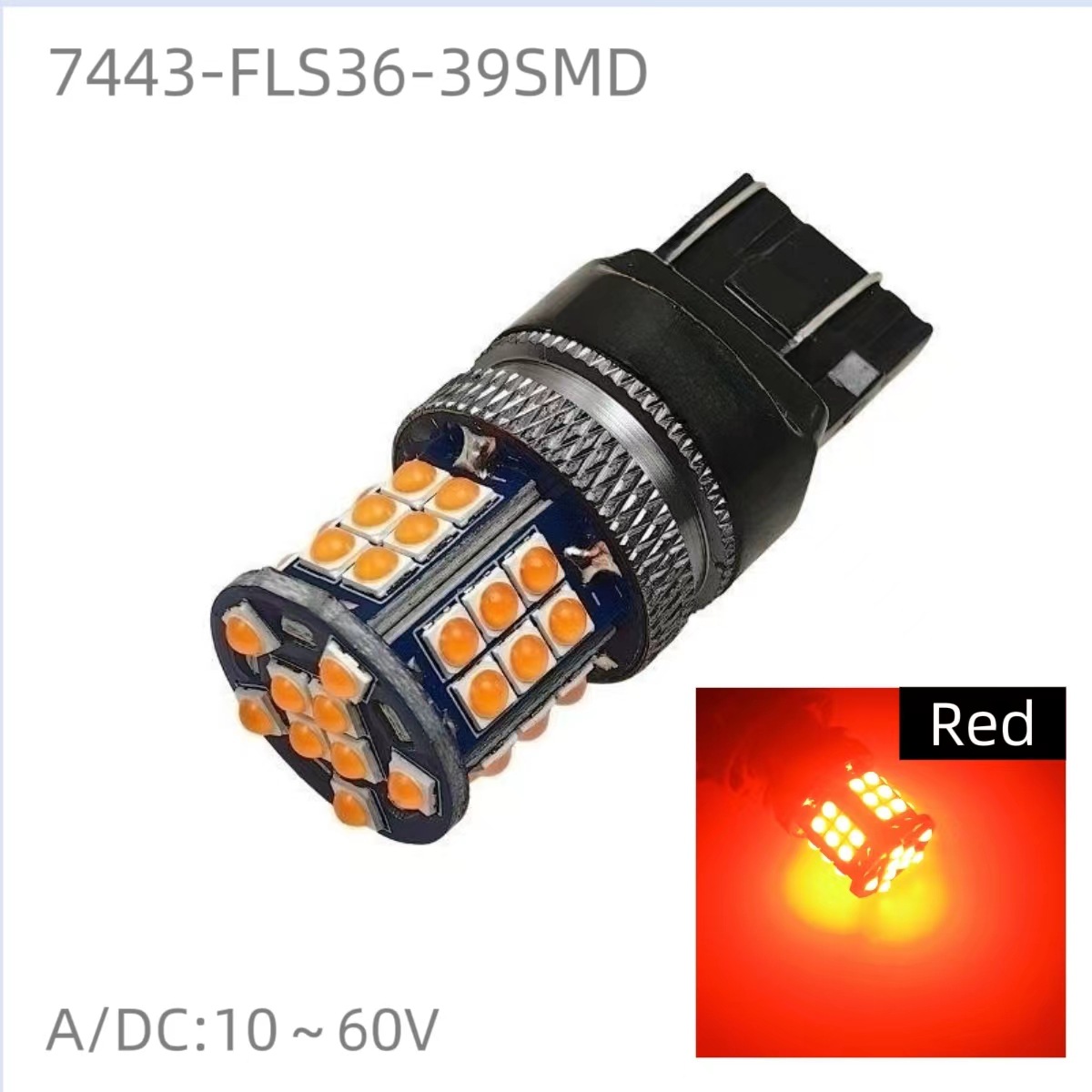 Nueva luz LED BA15S luz reversa del coche BAY15D 3030 luz de freno 39SMD luz de la motocicleta