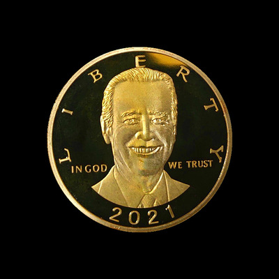 2021新款外销美国总统纪念章拜登纪念币定制金属硬币徽章工艺礼品