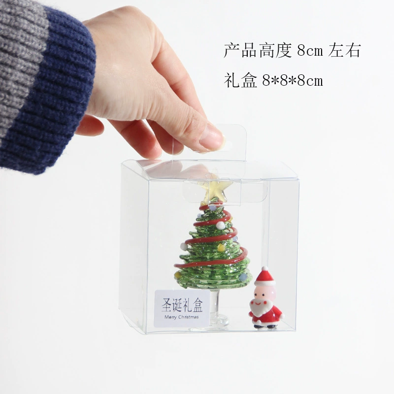 Glass holiday ornament, assorted gift box styles, handmade fragile decorations 4.5–13 cm