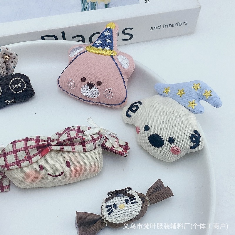 韓国漫画手作り布帽子クマヘアロープヘアバンド装飾アクセサリーバッグ衣類衣類アクセサリー|undefined