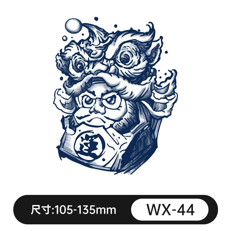 Waterproof fresh retroreflective herbal tattoo stickers for men and women, long-term effect