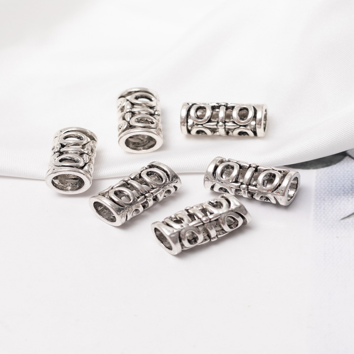 Europea y americana trenza sucia de metal de plata antigua vikingos colgante de collar de pelo de la barba celta joyería Africana trenza sucia peluca