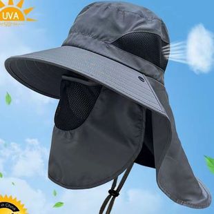 Hat Men's Face Covering and Neck Protection Large Brim New Sun Protection Sun Hat Fishing Hat Outdoor Summer Sun Hat Mountaineering