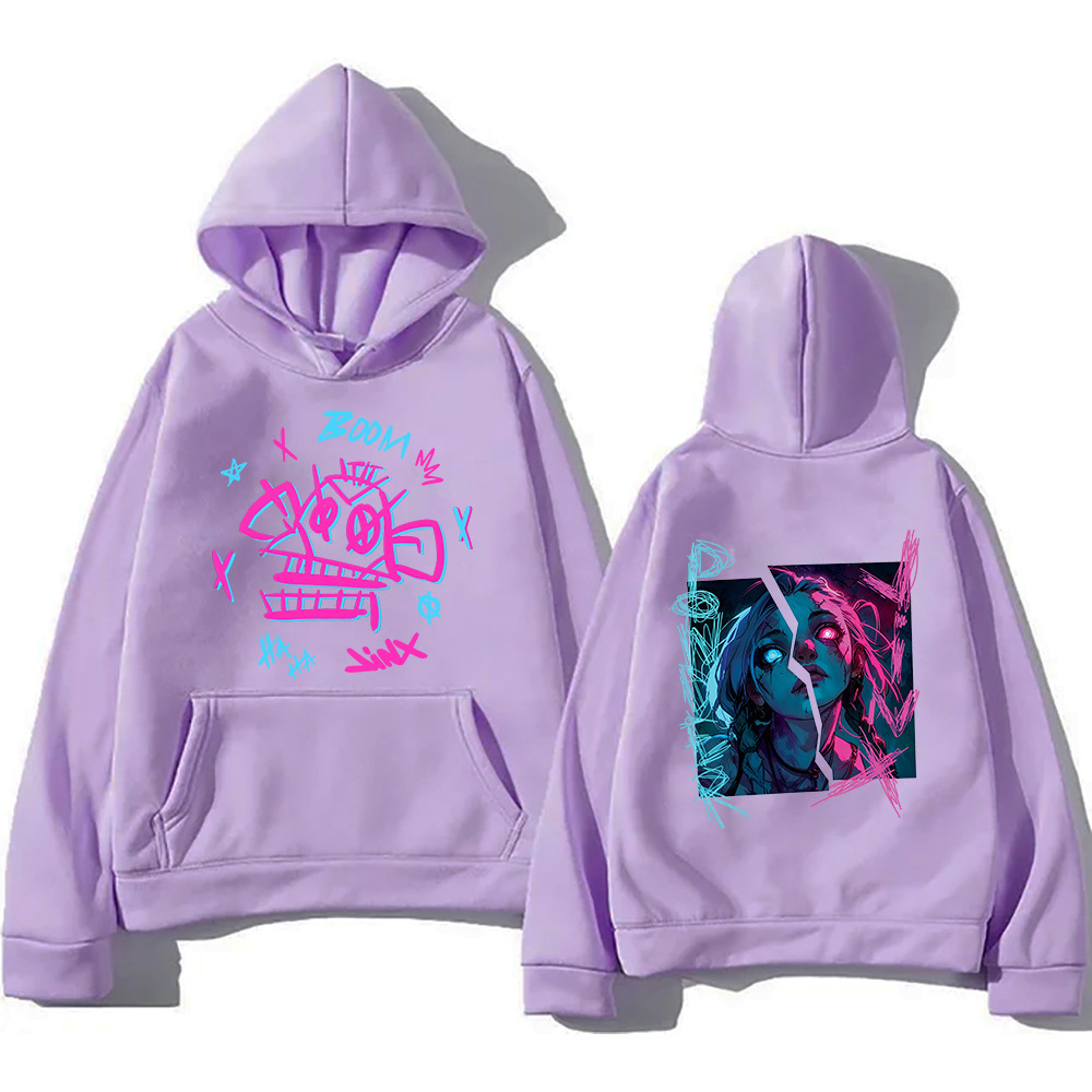 Arcane Jinx Graffiti Hoodie Retro Men/women Hoodies Harajuku