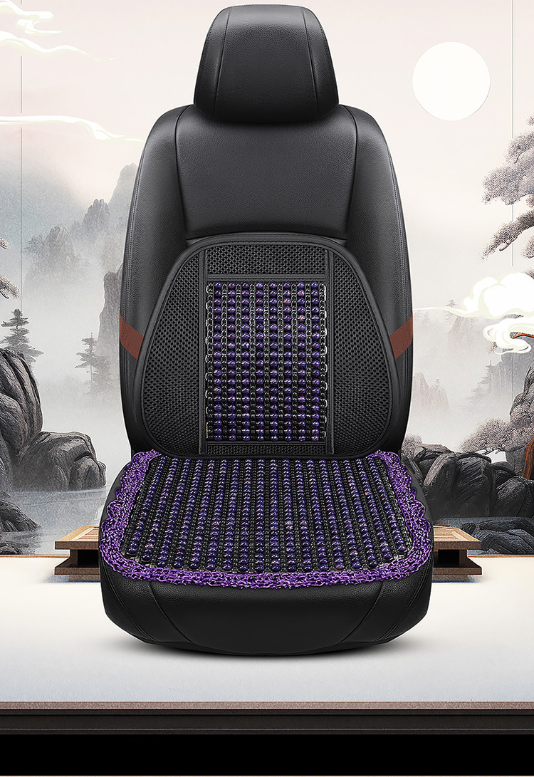 Resin Jade Car Cushion Single-piece Three-piece Set Waist Square Cushion Universal Summer Breathable Massage Cool Seat Cushion