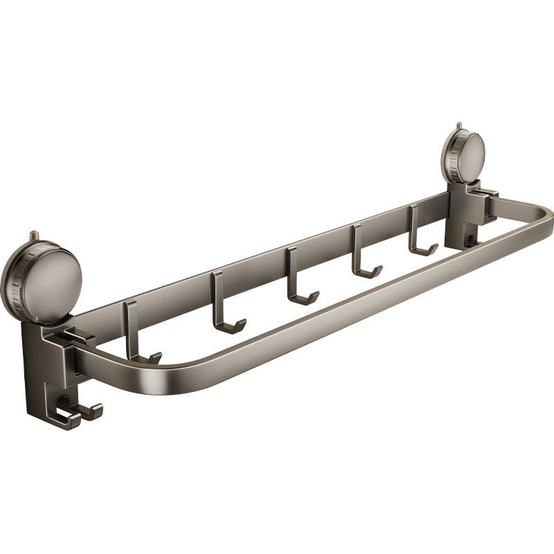 Toalla de ventosa Toalla de baño Toalla de baño Estante de baño Gancho de pared Estante de almacenamiento de inodoro de una sola barra image 6