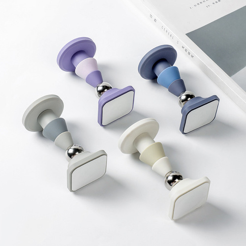 Door suction without punching new anti-collision door stopper strong magnet floor suction door block bathroom kitchen door fixed door bumper