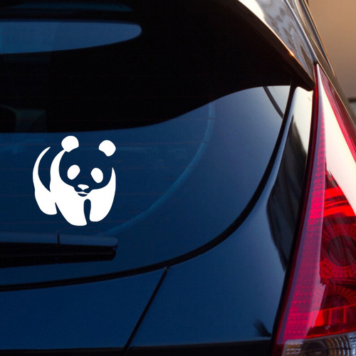Exterior cute panda-shaped universal creative personalized car sticker, vinyl waterproof decal, warning sticker