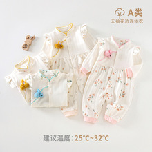 安阳童装春款a类新生儿长袖仿旗袍婴儿夏连体衣宝宝哈衣儿童衣服
