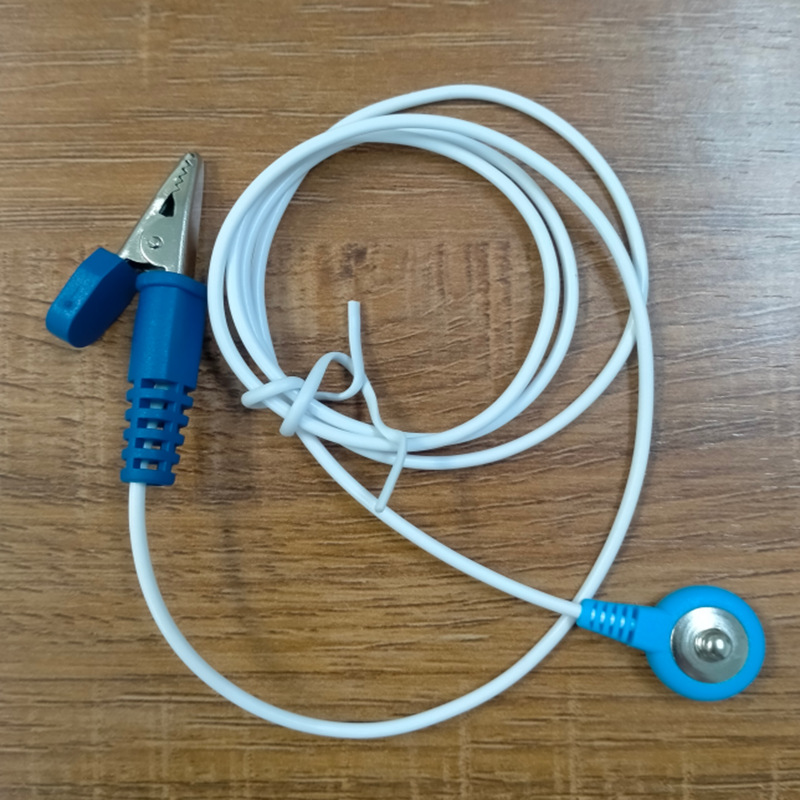 科曼心电定位夹式转扣子连接线夹子心电导联线