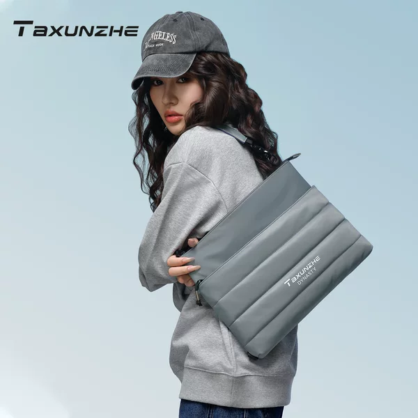 16inch Laptop bag with a premium feel, drop-proof and shock-resistant, for work and commuting, hand-held, shoulder bag, trendy crossbody bag for men