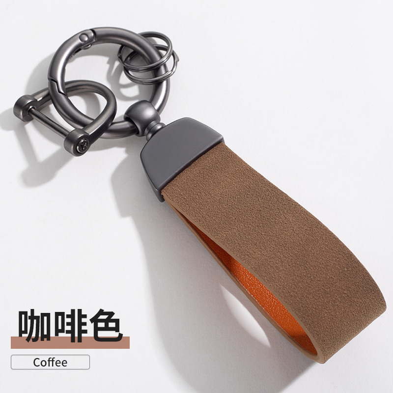 Hardware gamuza llavero anti-gota creativo llavero colgante coche llavero unisex coche colgante