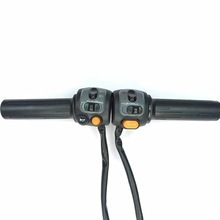 外卖黑骑士电动车通用组合开关左右双碟刹双闪变速启动开关总成