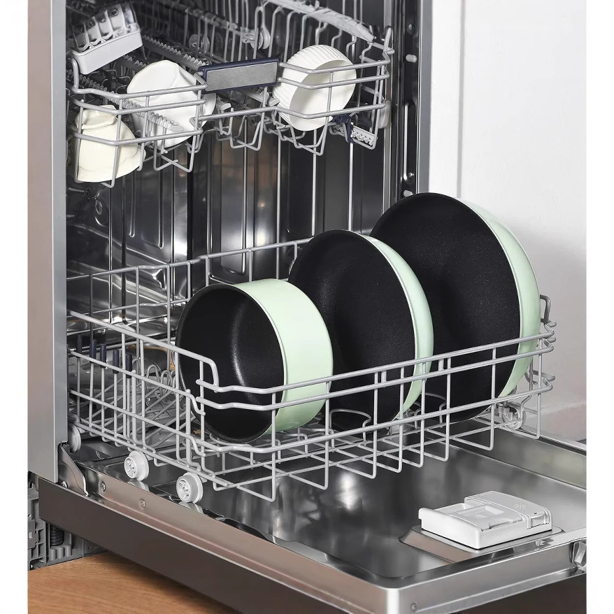 Nuevo juego transfronterizo de ollas con mango desmontable, juego de ollas domésticas, sartén antiadherente, wok completo, sartén de sopa, sartén al por mayor