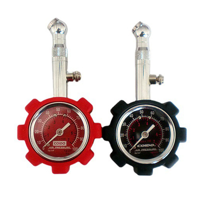 高精度汽压监测器汽车测压仪外置指针式 可放气汽车轮胎胎压计