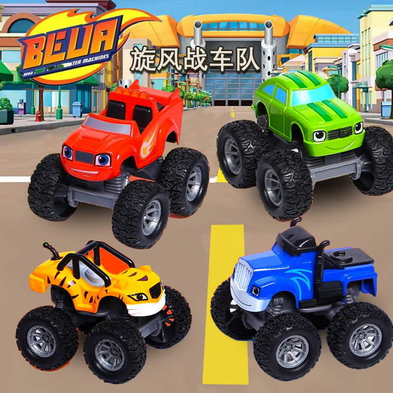 Monster truck racing toy baby bus racing cyclone War team rescue team crazy monster alloy boy