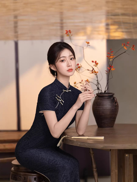 Summer long cheongsam