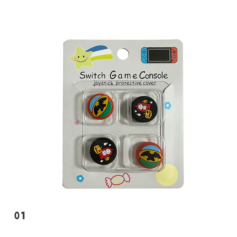 Tapa basculante de silicona de Nintendo Switch de dibujos animados NS Lite tapa basculante tapa protectora mango tapa protectora basculante