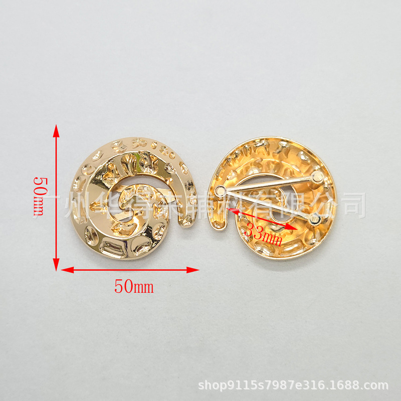 合金製衣料品装飾用金属製バックル、水泳装飾品、金銅色高級バックル卸売|undefined