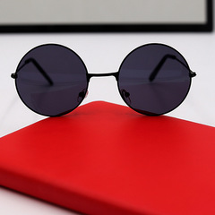 Bride's brother glasses, wedding procession prop, Chinese style wedding, retro bridesmaid stylish black small round sunglasses, prince mirror