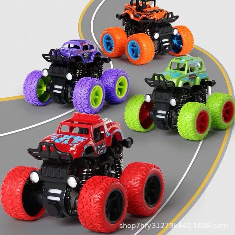 Inertial Four-Wheel Drive Off-Road Vehicle Children's Toy Car Boy and Girl Model Car Resistant to Falling and Anti-Collision Large Wheel Stunt Small