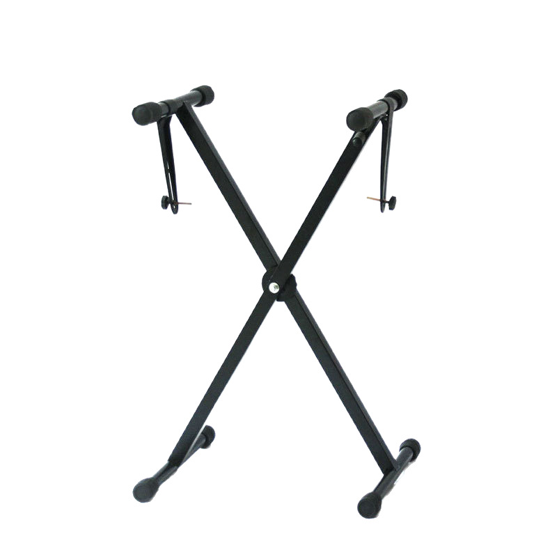 X-tipo de un solo tubo de órgano electrónico estante de 25mm plegable portátil jugando teclado estante de órgano electrónico al por mayor