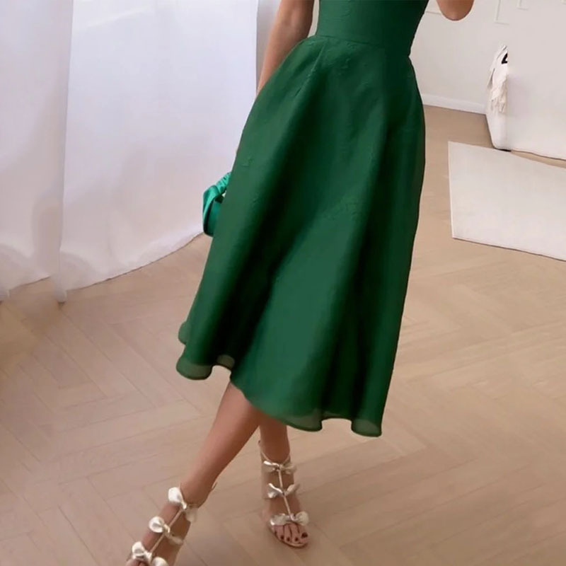 Green Long Dress Image 4