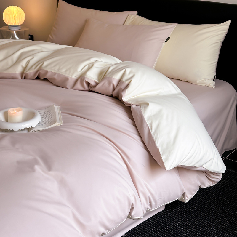 Alta gama A clase 100 algodón molido cuatro piezas para engrosar sábanas de algodón cubierta de cama caliente de otoño y invierno cuatro piezas