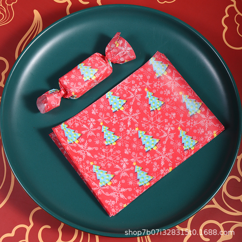 Papel de embalaje de papel de turrón embalaje de papel de caramelo embalaje de papel de turrón papel de caramelo de arroz glutinoso 100 piezas