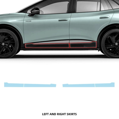 Car paint protective film — Protection Film - left-and-right-side-skirt-tpu-film-imported-tpu-film-specially-cut-for-special-vehicles