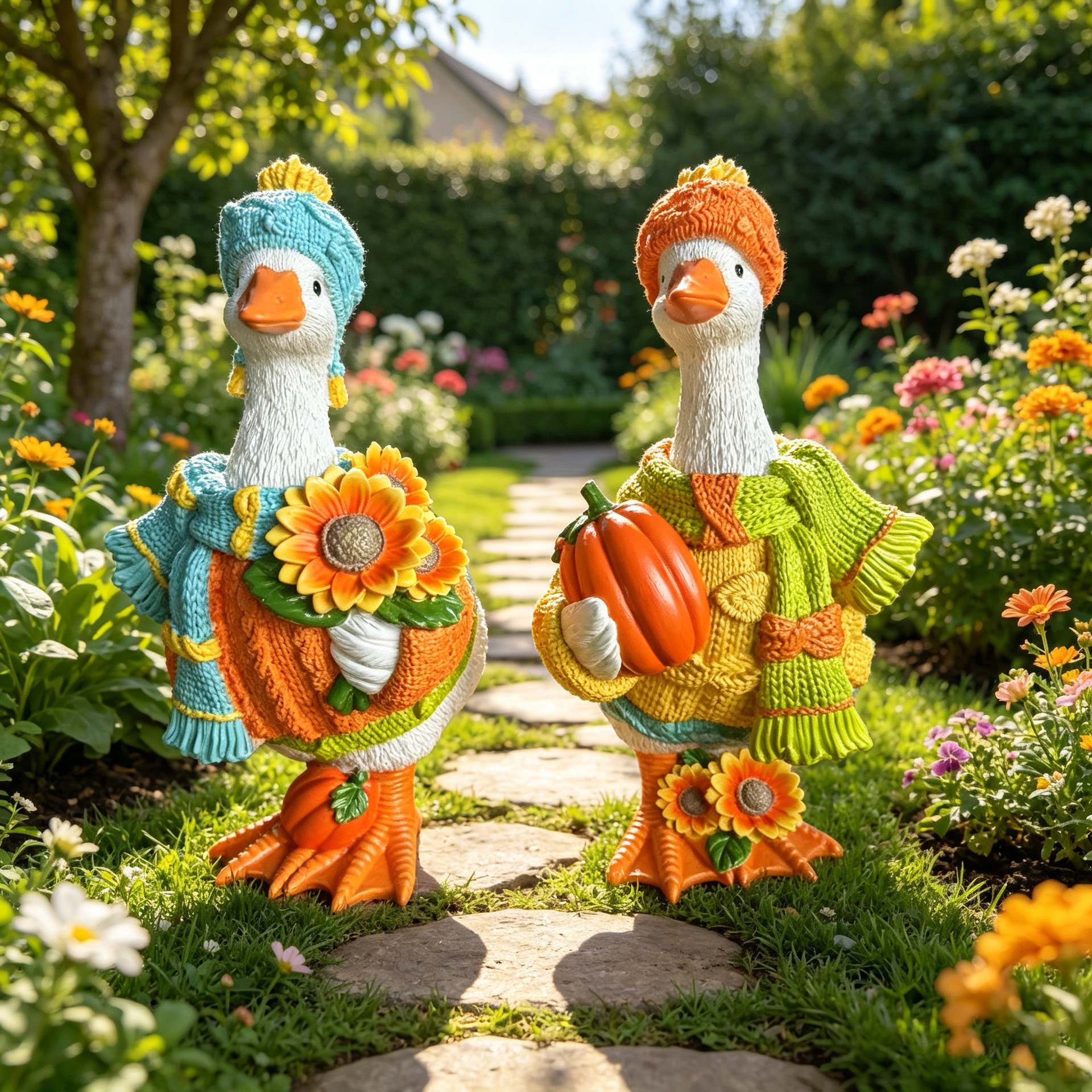 Cross-border new product Autumn Pumpkin Duck Ornament Halloween…