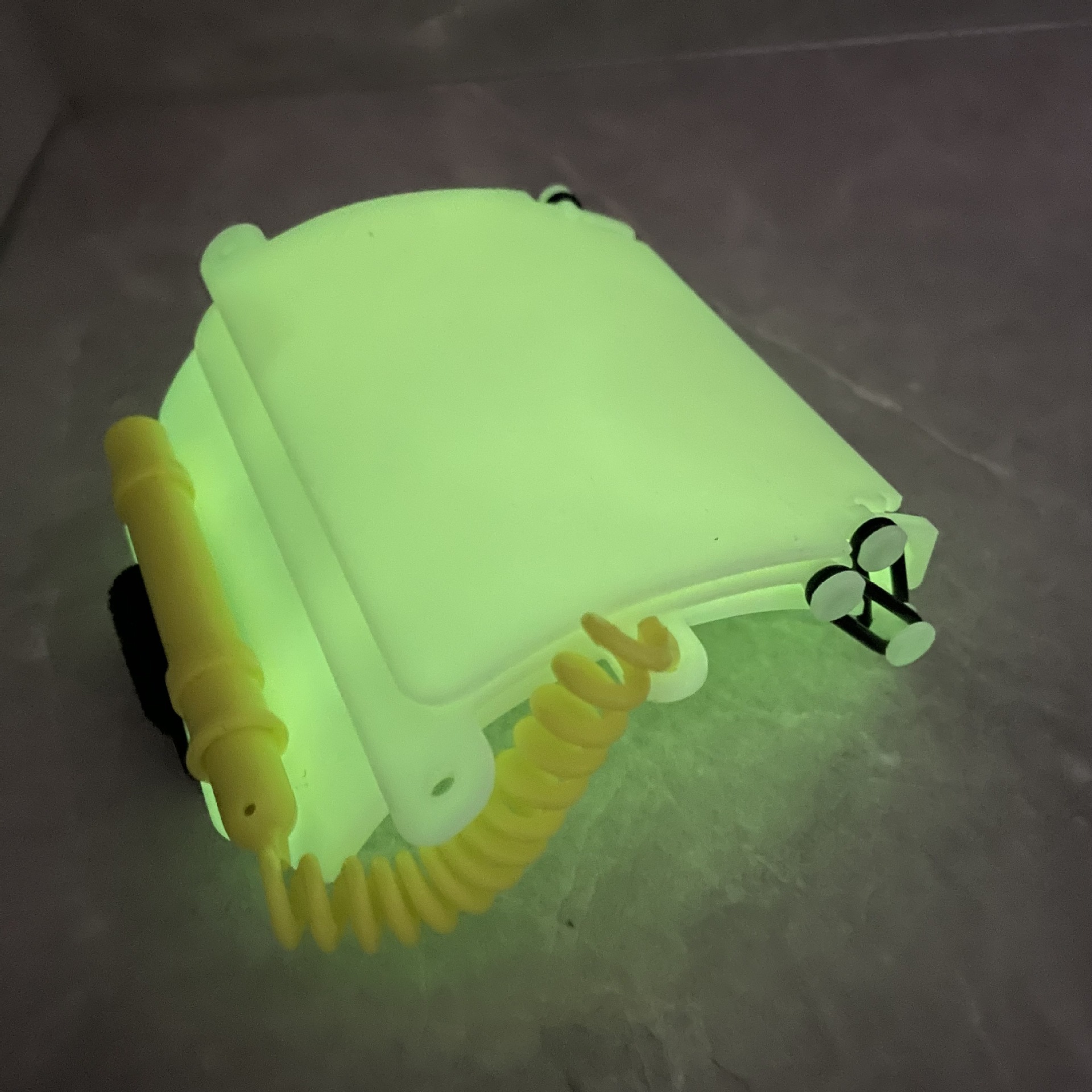 Tablero de escritura de buceo arco de tres capas con lápiz de muñeca, tablero de registro submarino de comunicación, bloc de notas submarino luminoso de tres páginas