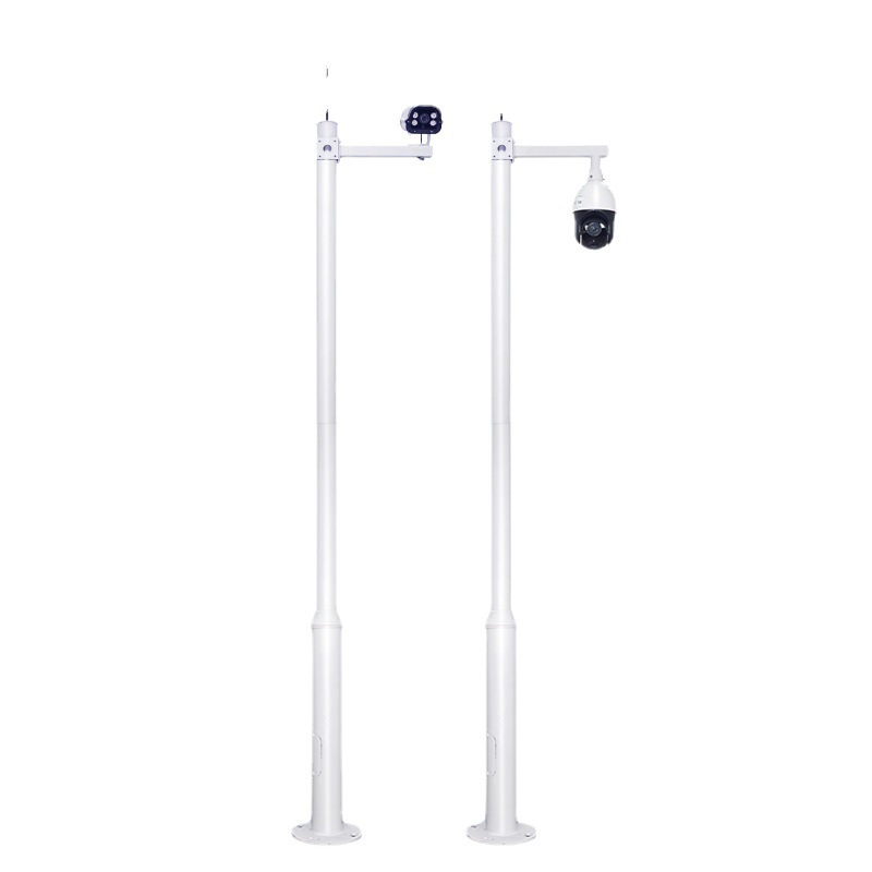 监控立杆3/4米杆子摄像头摄像机支架枪机高速球立柱小区道路室外