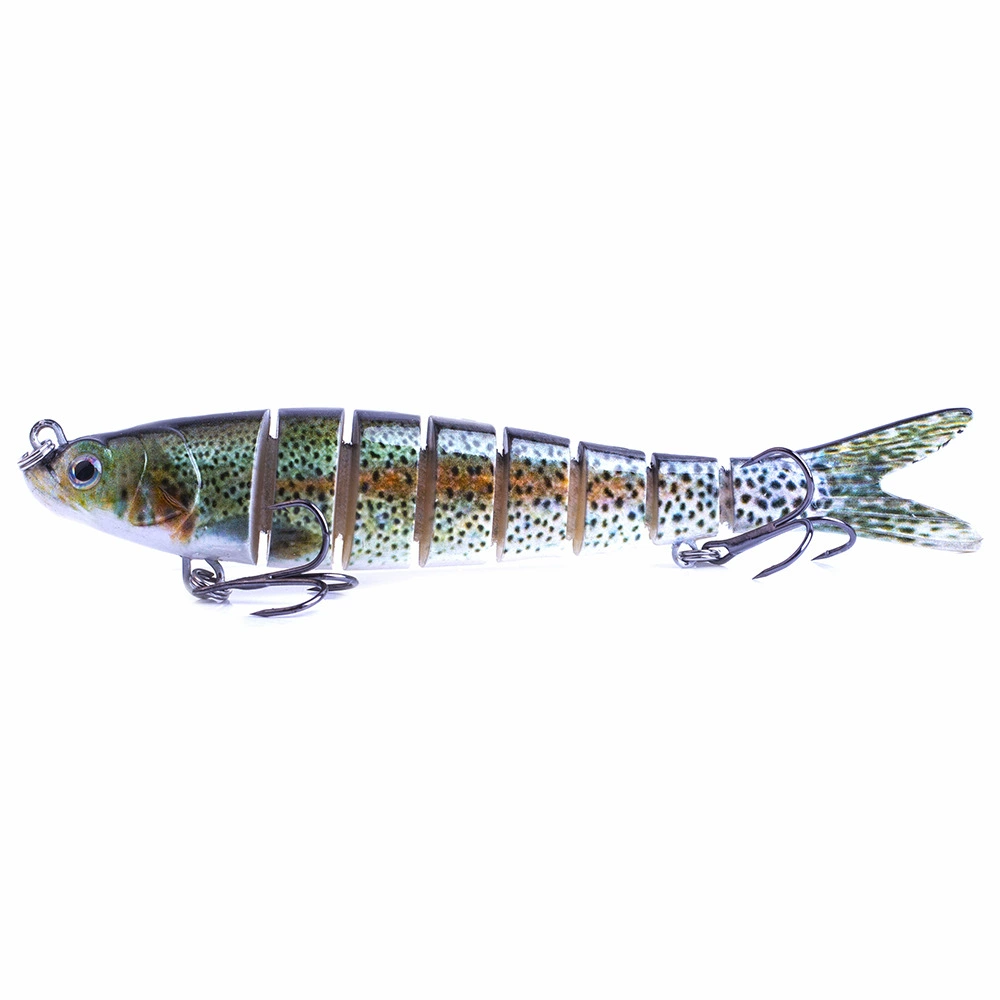 Многоштоковая рыбалка swimbait приманка 14 см 26 г, 8-сегментная тонущая имитация леща
