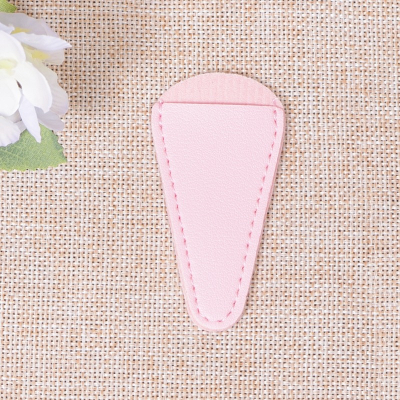 Gran escala de stock de cuero grueso pequeño cubierta de tijeras nariz cejas de corte de hilo cabeza de belleza tijeras cubierta de almacenamiento de costura