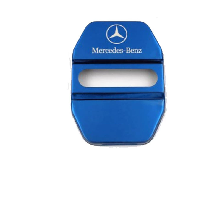 Подходит для Mercedes‑Benz Titanium Black C‑класса, E‑класса, GLA‑класса и импортного S‑класса — стальная накладка на дверной замок/засов, AMG